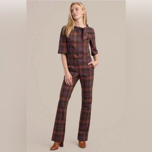 Trina Turk Tartan Plaid Two-Piece Set – XS Top & Size 2 Pants